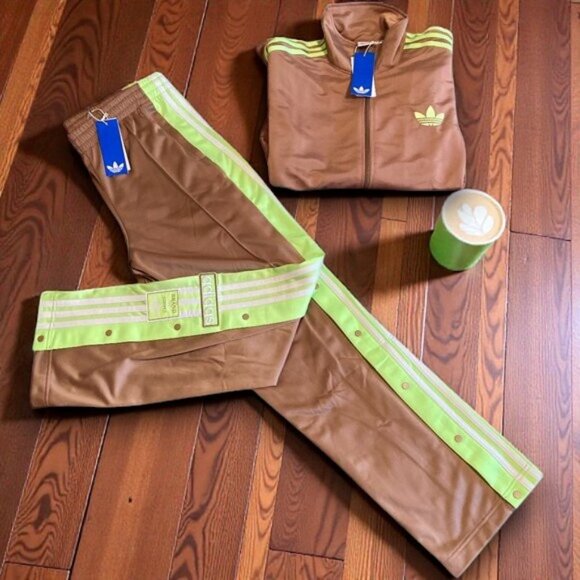 NWT 2 PC FIREBIRD TRACKJACKET AND PANTS ADIDAS ORIGINAL MATCHING SET L XL outfit - Picture 1 of 8